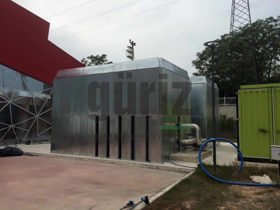 chiller grubu ses yalıtımı uygulaması